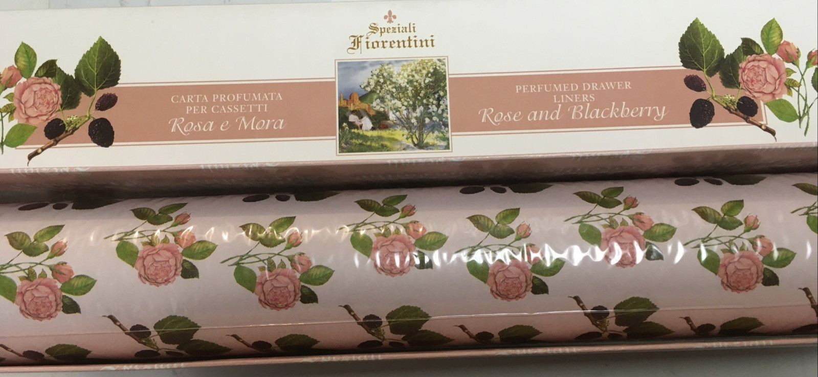 PERFUMED DRAWER LINERS, 6 SHEETS ASSORTED FRAGRANCE SOLD SEPARATE MADE IN ITALY