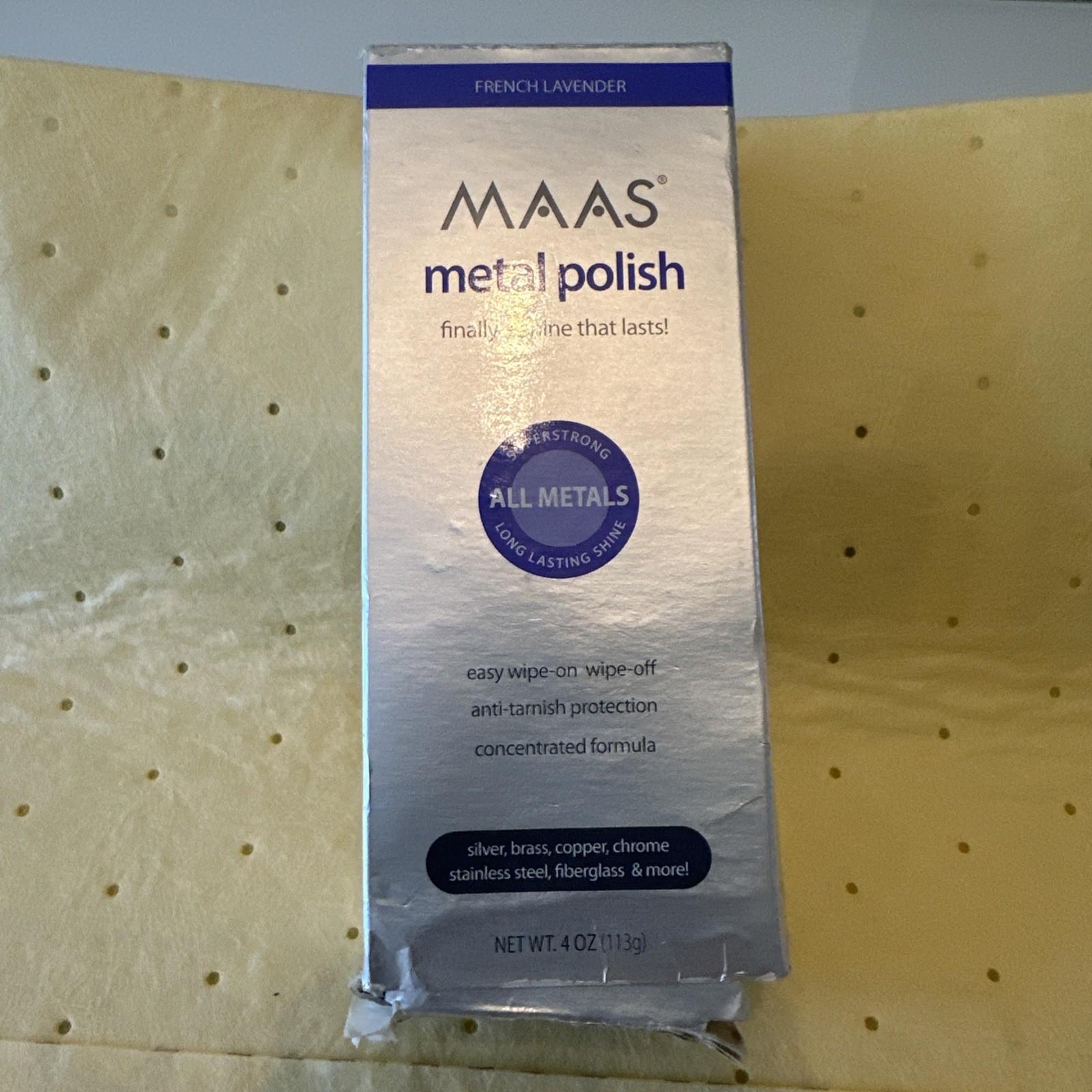 Maas Metal Polish All Metals Super Strong Approximately 85% Or More Remaining