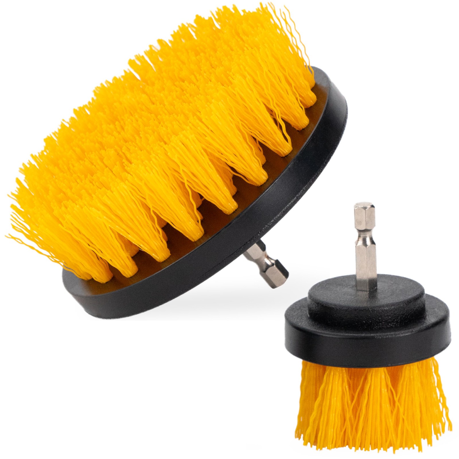 Drill Powered Carpet Cleaning Brush Auto Interior Scrub Brush 2 Pack