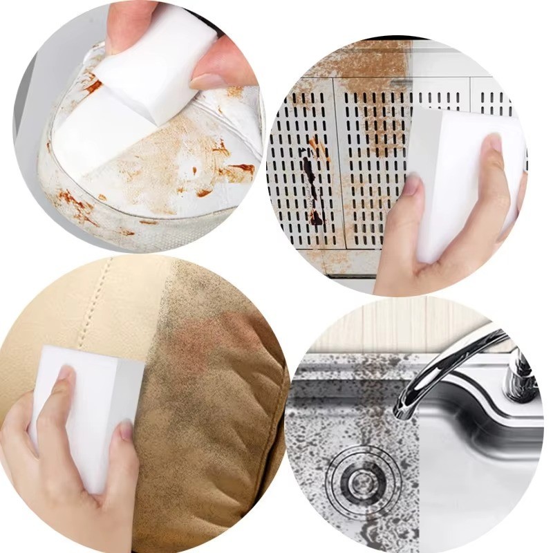 100 PCS Sponge Eraser BULK PACK Melamine Cleaning Foam 3/4″ Thick Kitchen Bath**