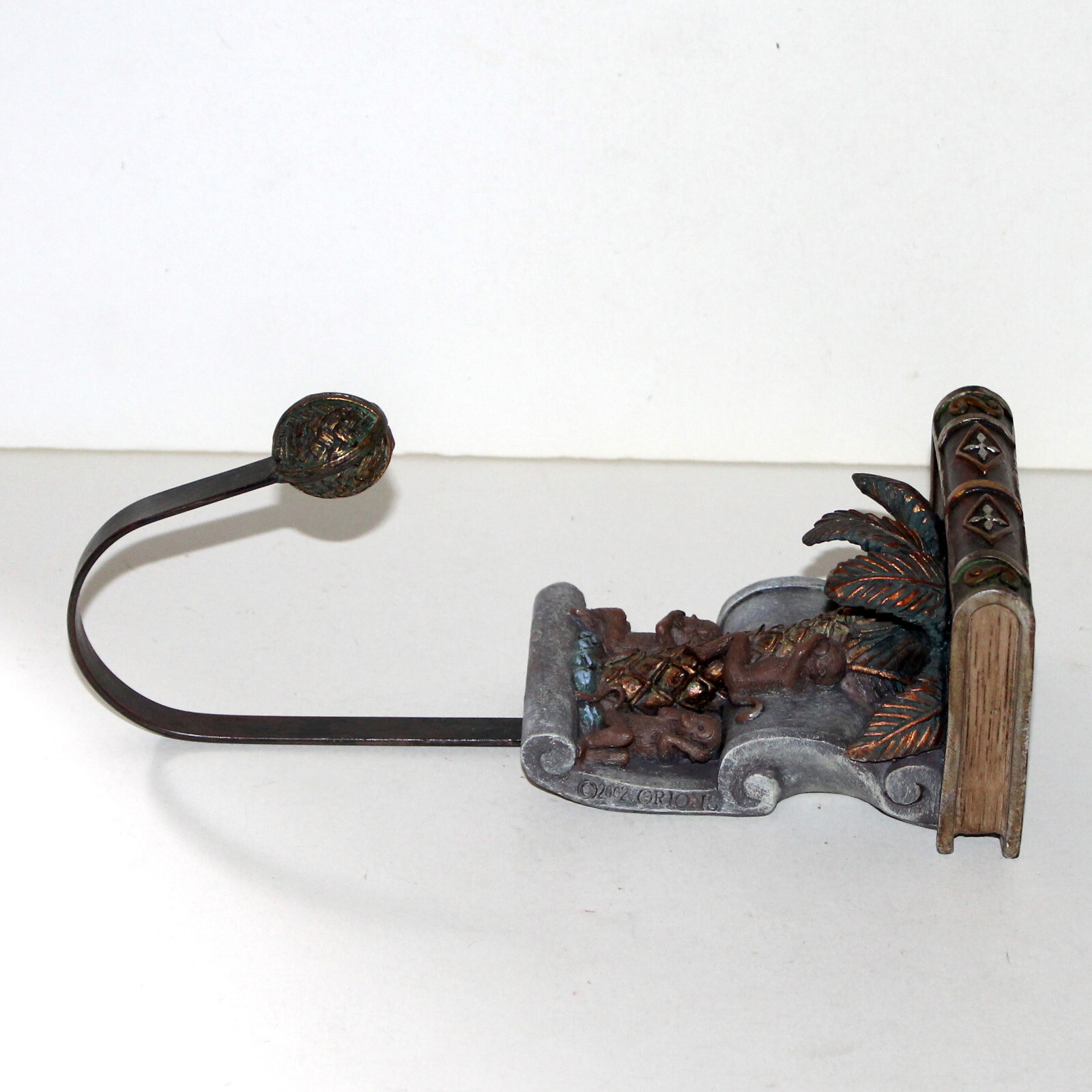 Orions Wall Hook coat hanger Wise Monkeys Palm Tree shelf decor vintage