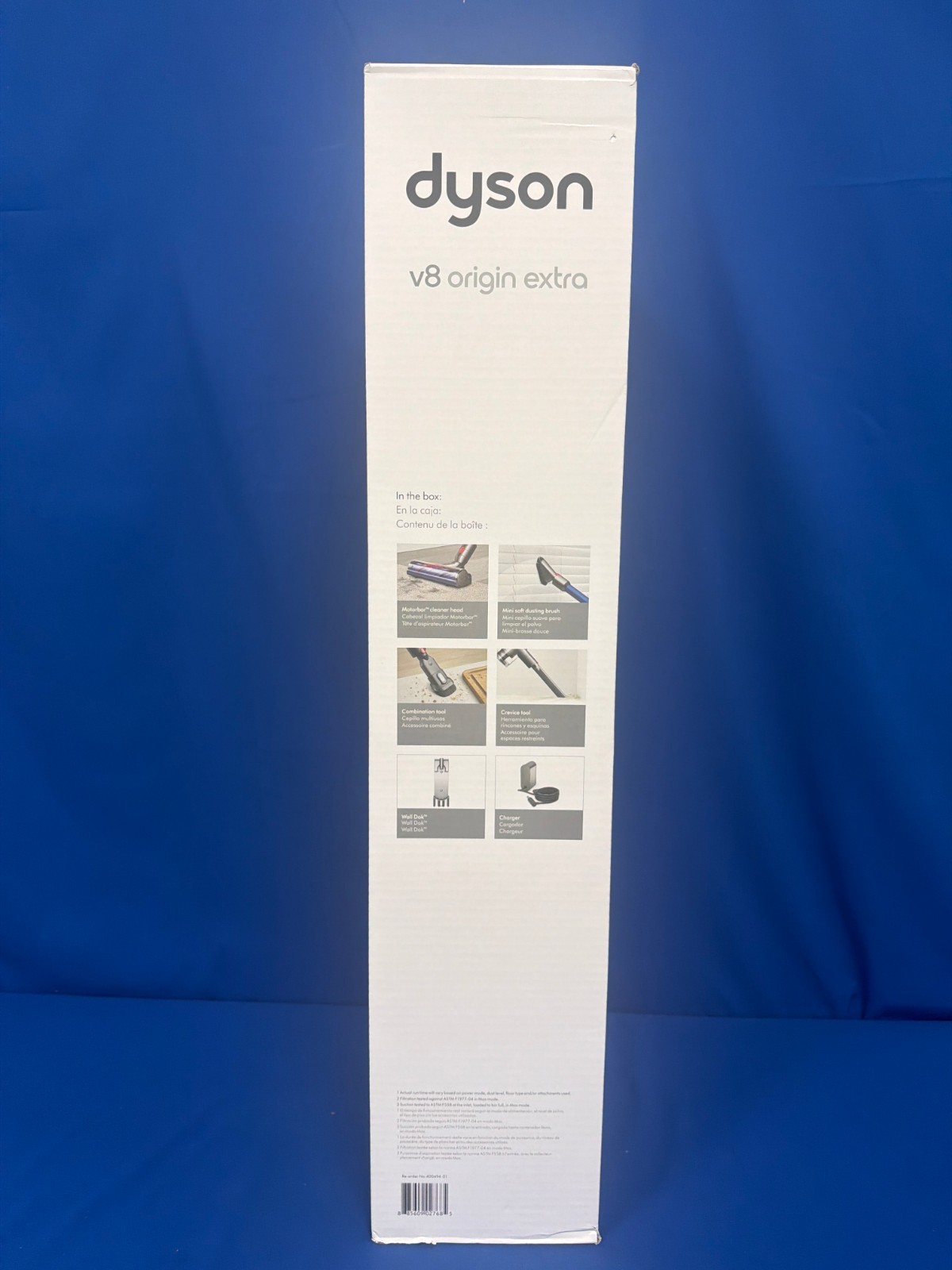 Dyson V8 Origin Extra Cordless Stick Vacuum Cleaner-SV25-Nickel/Blue-NEW