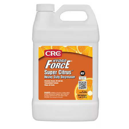 Crc 14441 Hydro Force Super Citrus Cleaner/Degreaser, 1 Gal Jug, Ready To Use,