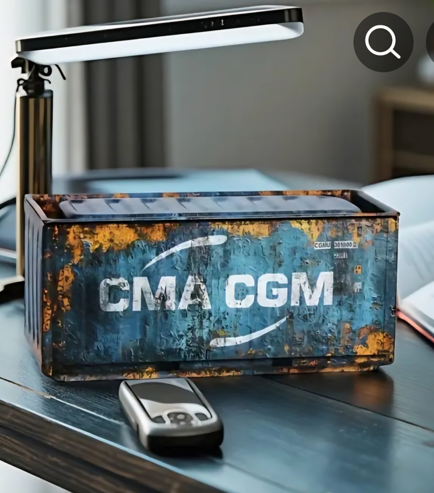 Mini Metal Storage Box Container Tin Box with Lid Desk Organizer Office Decor