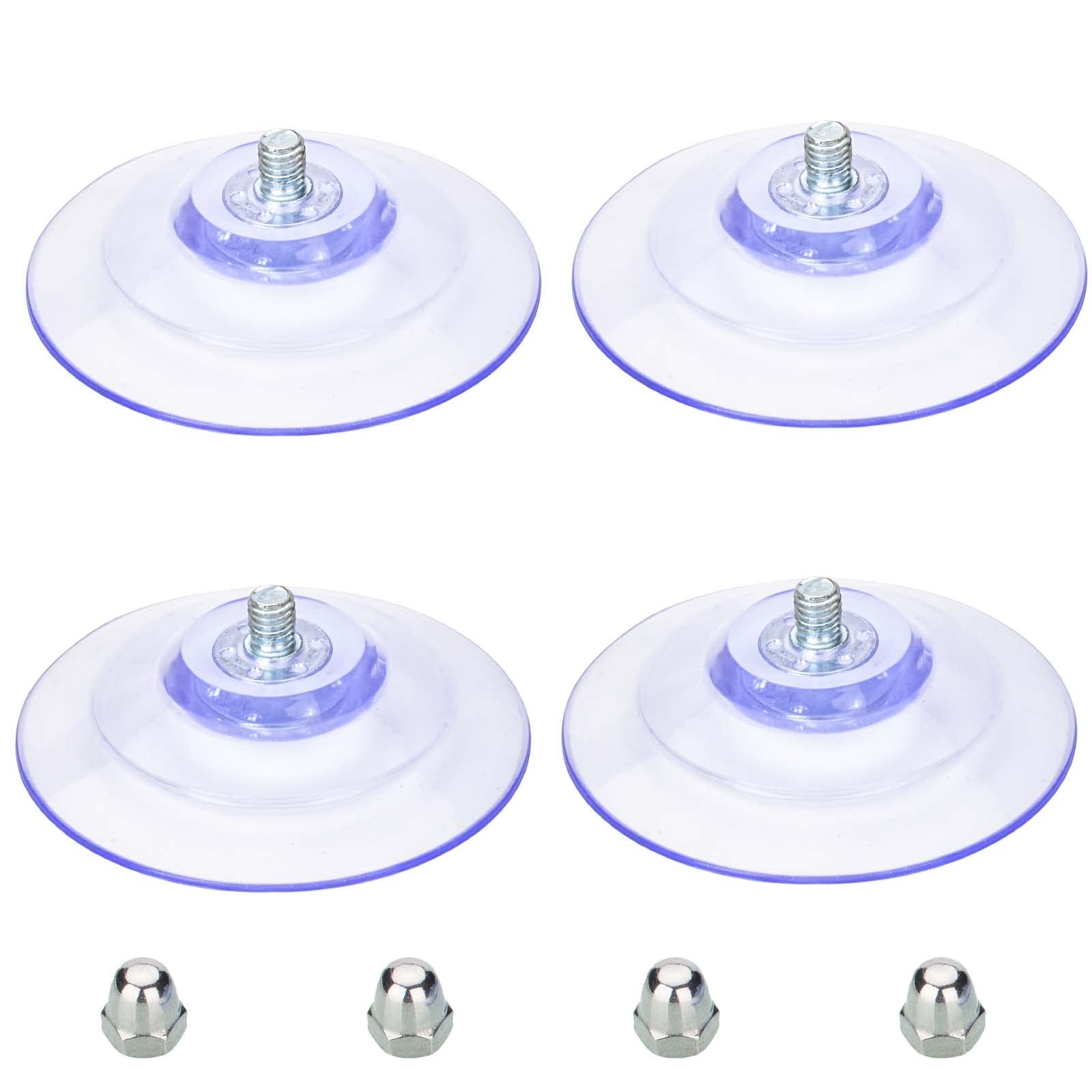 AccEncyc Large Suction Cup with Screws 85mm/ 3.4″ Plastic Classic, Light Blue