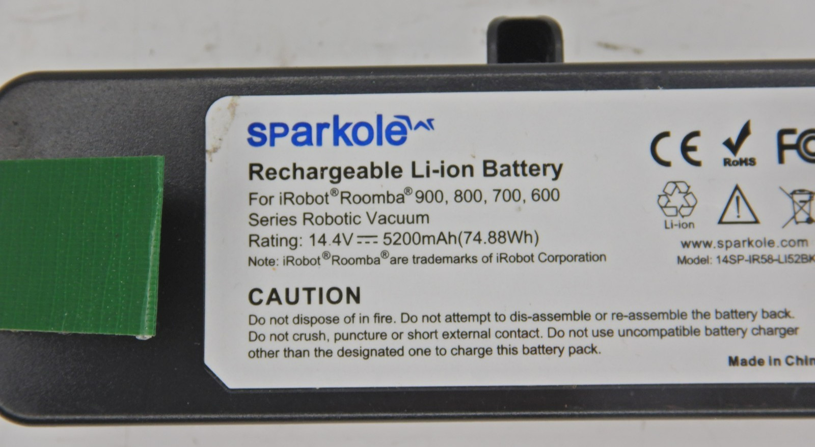 5200Mah Lithium Ion Replacement Battery for Irobot Roomba 960 980 981 970 965