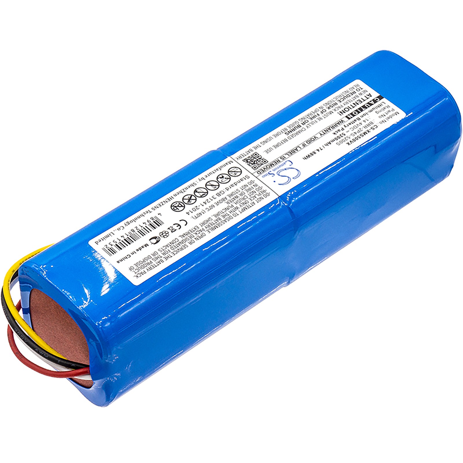 Battery for Xiaomi BRR-2P4S-5200S Mijia Roborock S50 S51 S6 Sweep One S55 5200mA