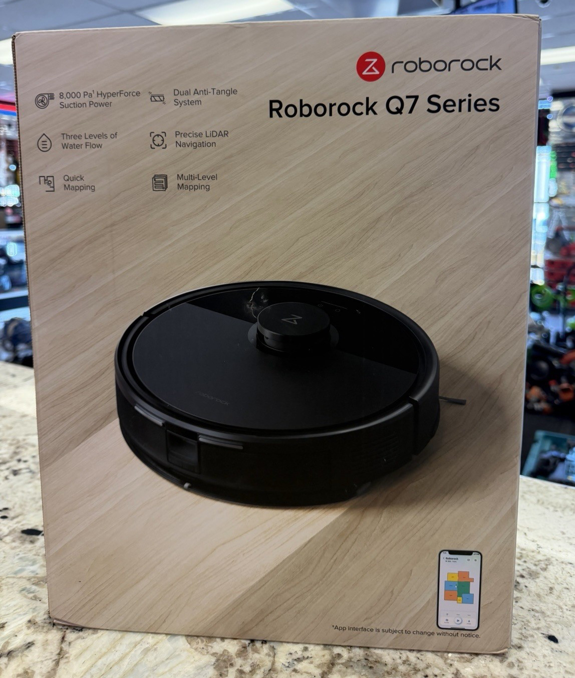 Roborock Q7 Robot Vacuum New Sealed Black..