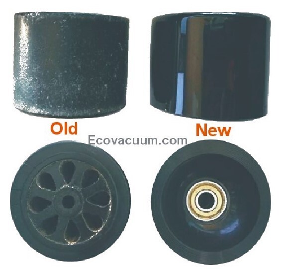 Royal Metal Upright Vacuum Cleaner Gloss, Synthetic Unbreakable Wheel, Free Cap