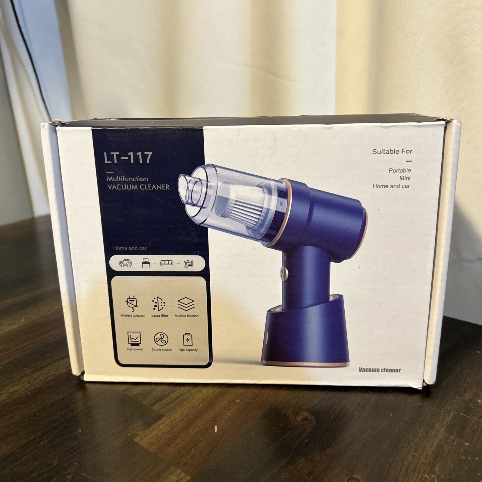Multifunction Vacuum Cleaner For Home and Car LT-117 Blue