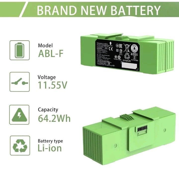 for Roomba Battery ABL-F for Roomba i&e Series i3 i3+ i4+ i8 i8+ i7 i7+ j7…
