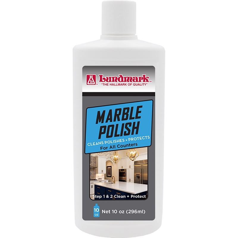 Lundmark Clean Scent Premium Quality Polish Liquid 10 oz. for Marble/Granite/Sto