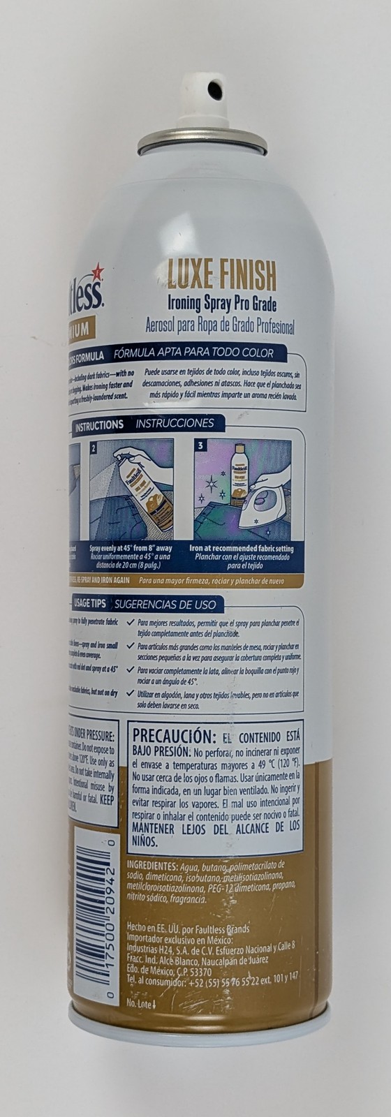 Faultless Premium Luxe Finish Ironing Spray Starch 20oz Pro Grade Set of 8