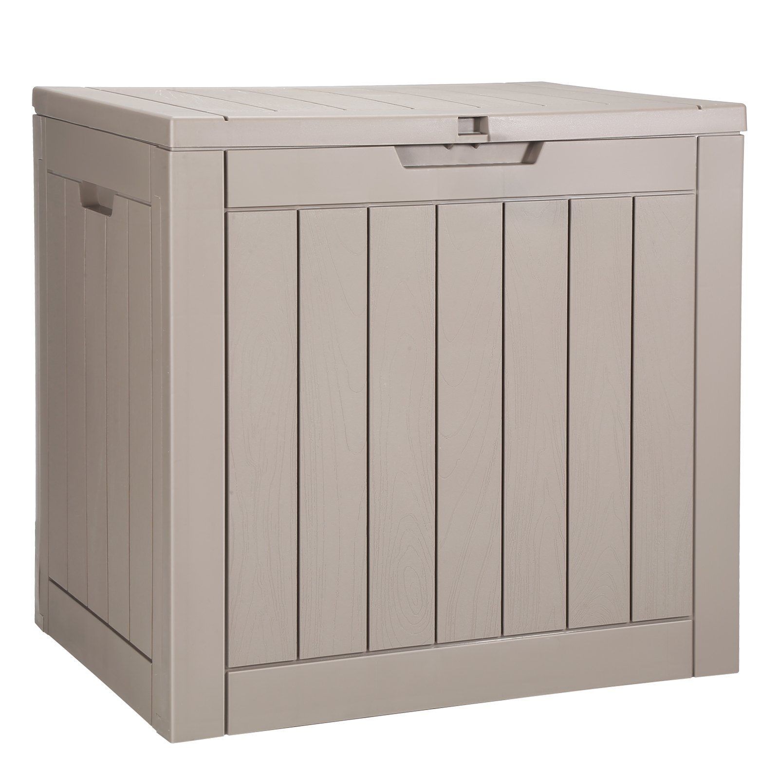 31gal multi-use waterproof deck box 22.09×17.09×20.87in 170lb capacity grey