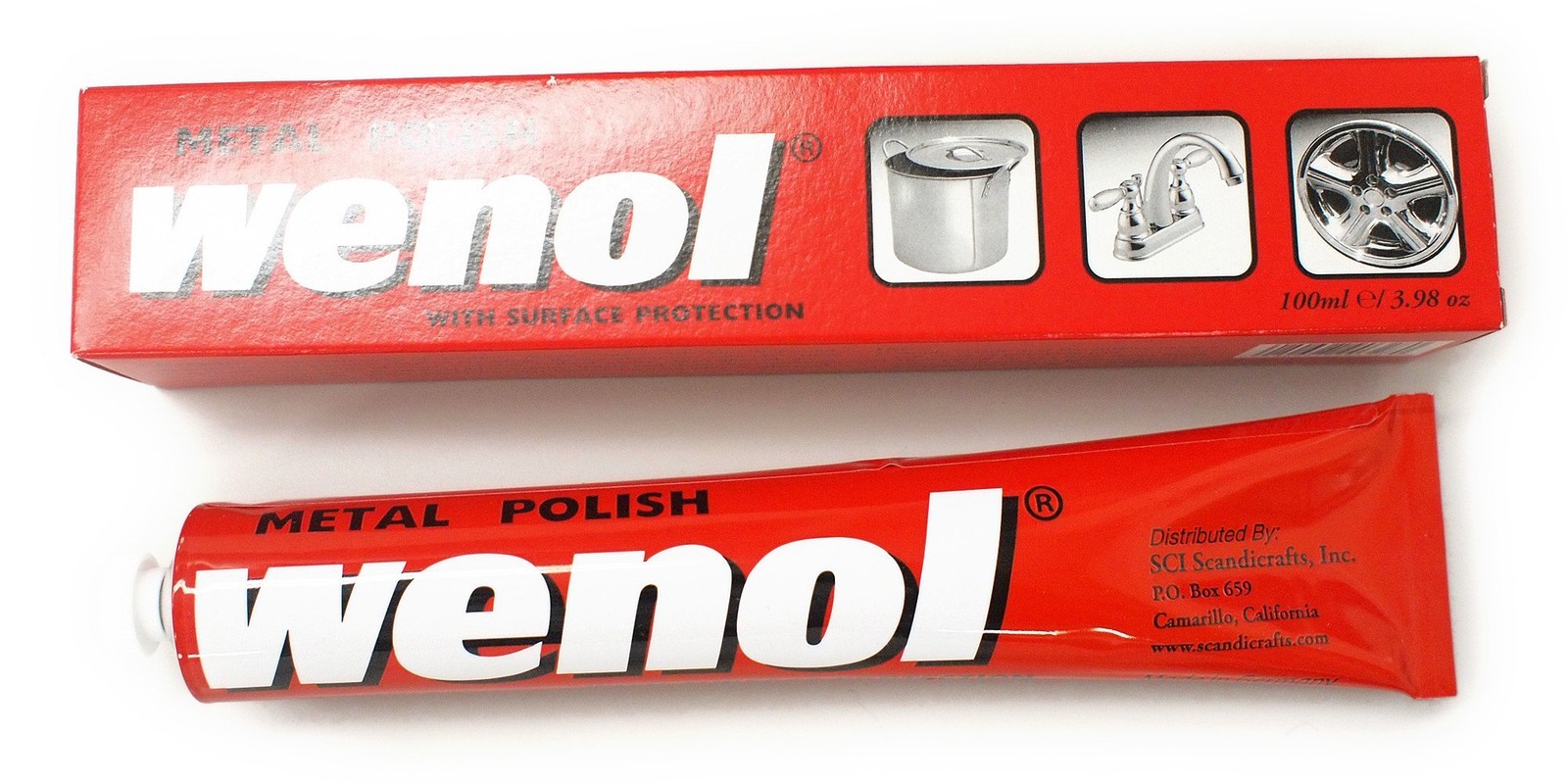 Weaver Leather Wenol Metal Polish, White, 3.93 oz (50-2055)