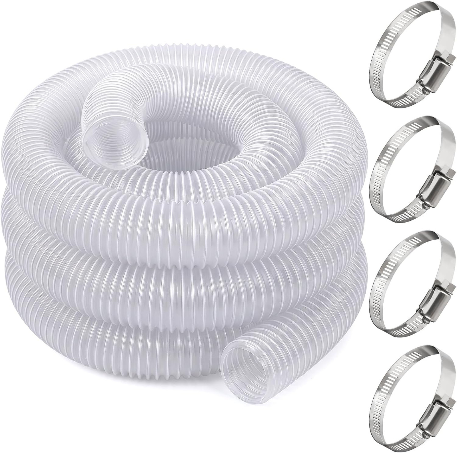 2.5 Inch Dust Collection Hose Heavy PVC Flexible Debris Fume Shop Vacuum