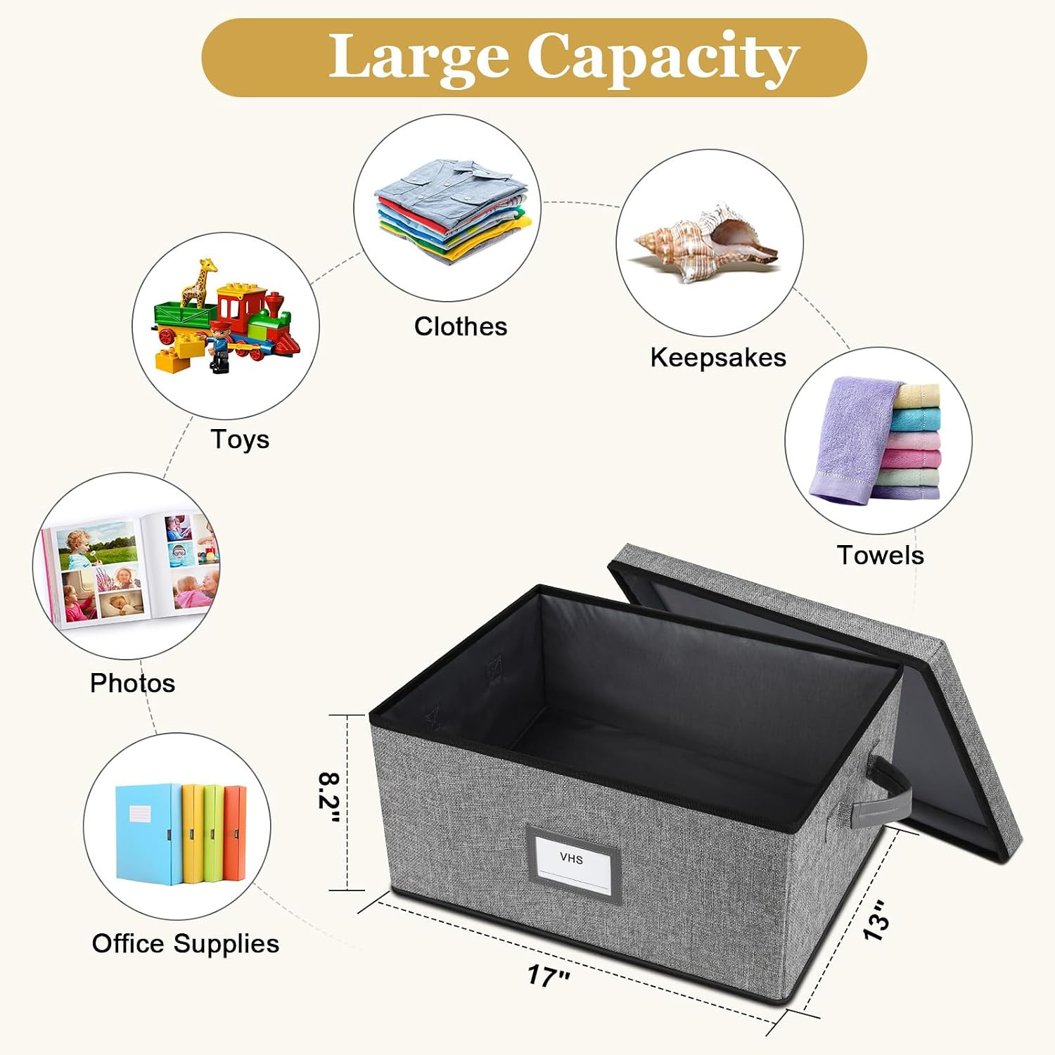 Stackable Platter Storage Case, Hard Shell Plate Containers with Dividers, 2-Pac