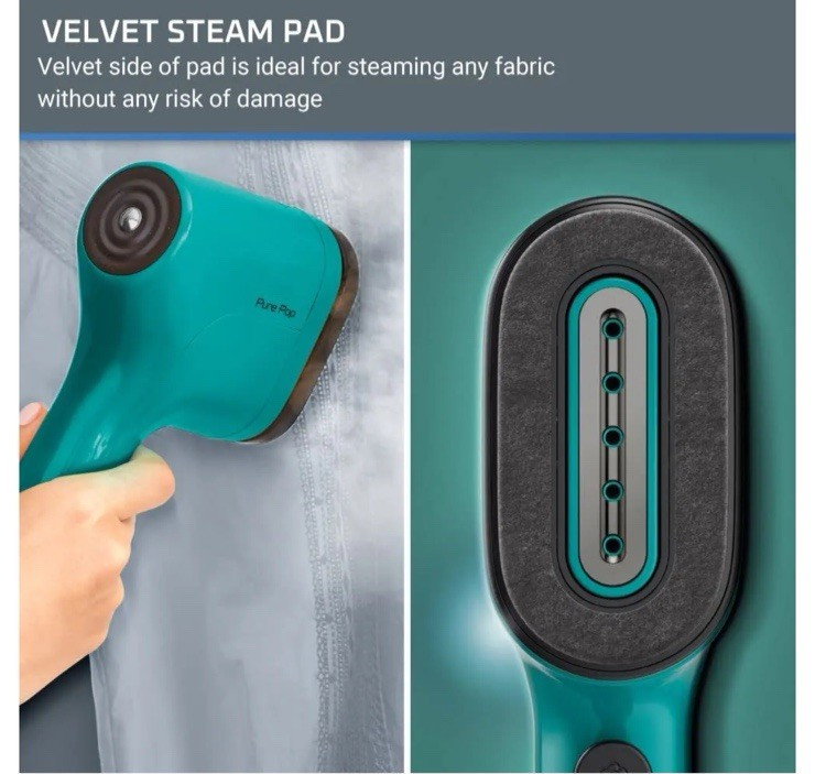 PurePop Handheld Clothes Steamer 1150 Watts 15 Sec Heat-Up New Open Box