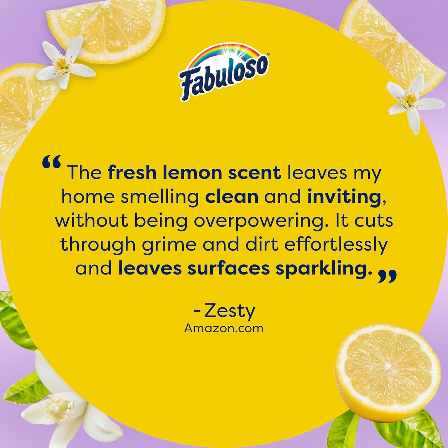 Lemon Fresh 2X Multi-Purpose Cleaner, 56 oz for All Surfaces – No Rinse Required