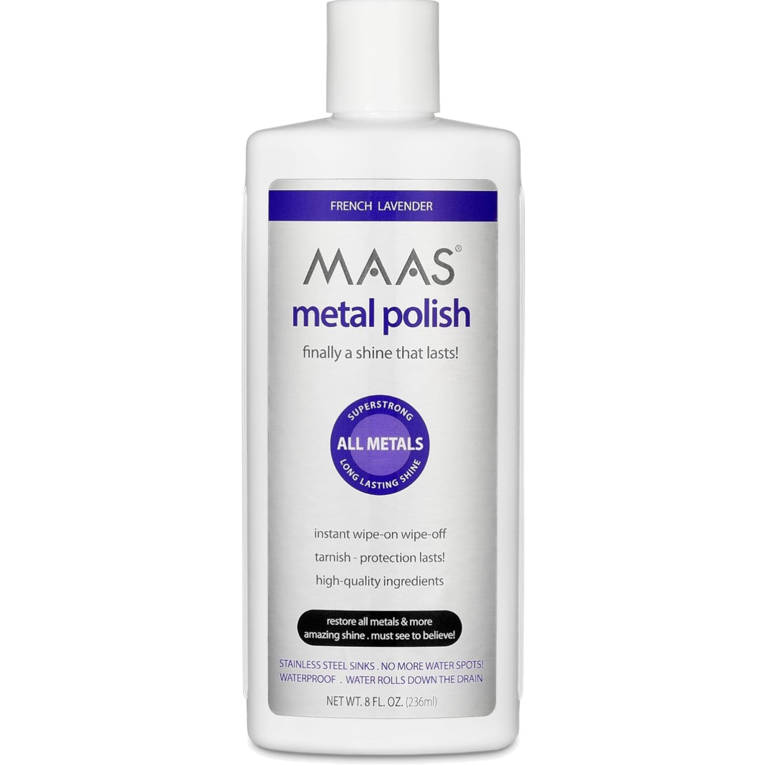 Maas Liquid Metal Polish 8 Oz