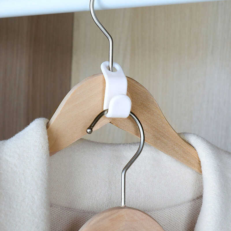 12pcs Space Saving Hanger Hook Add On Hooks Double Hang Clothes Closet Organizer