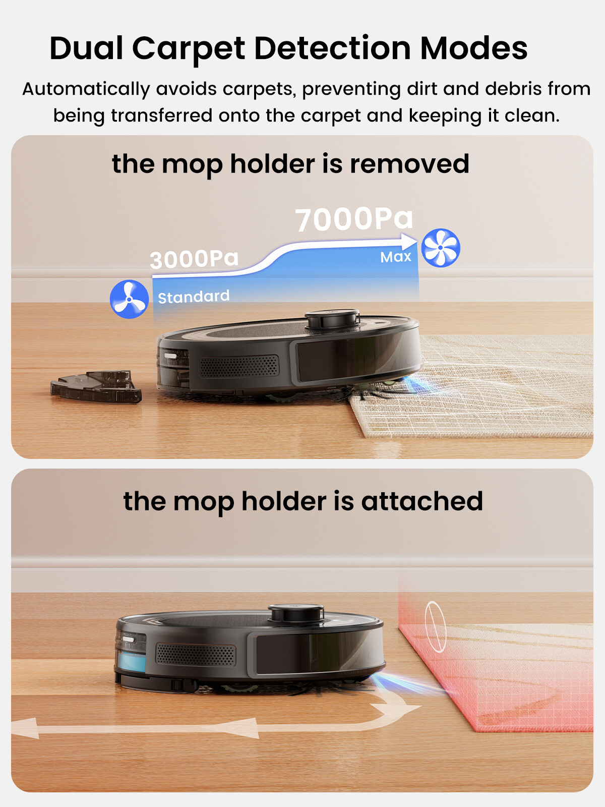 Lefant M2S Pro 7000Pa Robot Vacuum Cleaner Self-Emptying 2.4G/5G Smart Sweeper