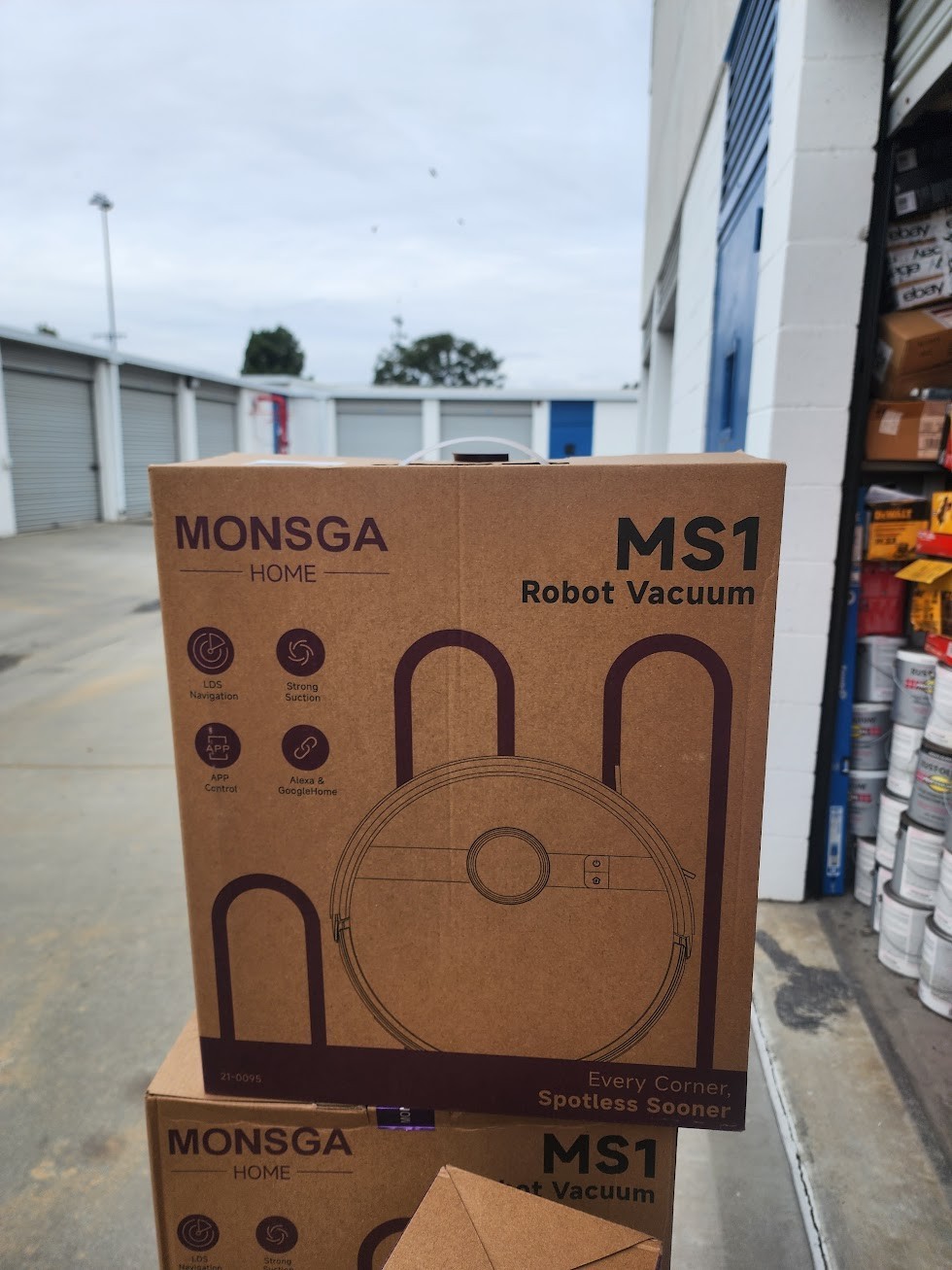 MONSGA Robot Vacuum & Mop Combo 7000Pa Vacuum with Lidar Nav Remove/Voice App Cn