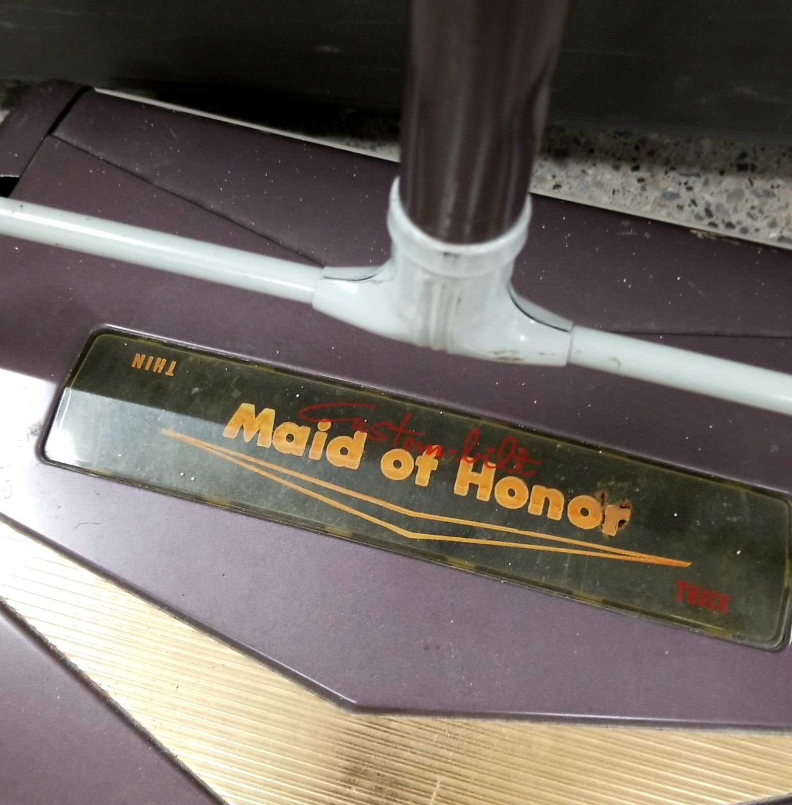 VTG MCM Maid of Honor Custom-Bilt Manual Roll Broom Carpet Floor Sweeper