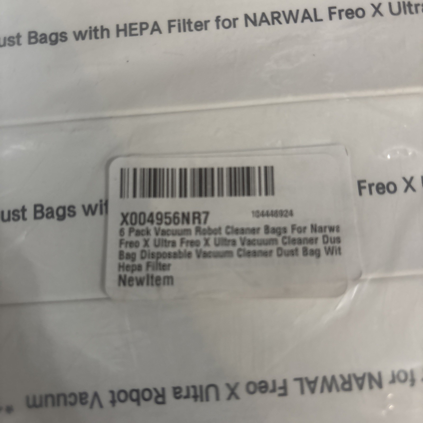 6 Pack Vacuum Dust Bag for Narwal Freo X Ultra and NARWAL Freo X Ultra Robot#1