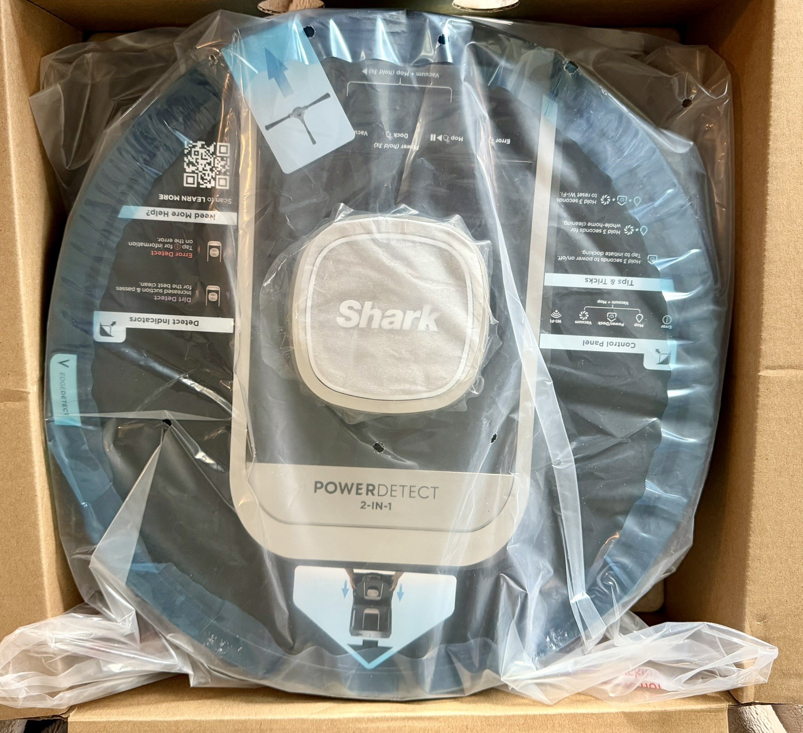 Shark PowerDetect ThermaCharged Robot Vacuum & Mop RV2920XE NeverTouch Pro NEW