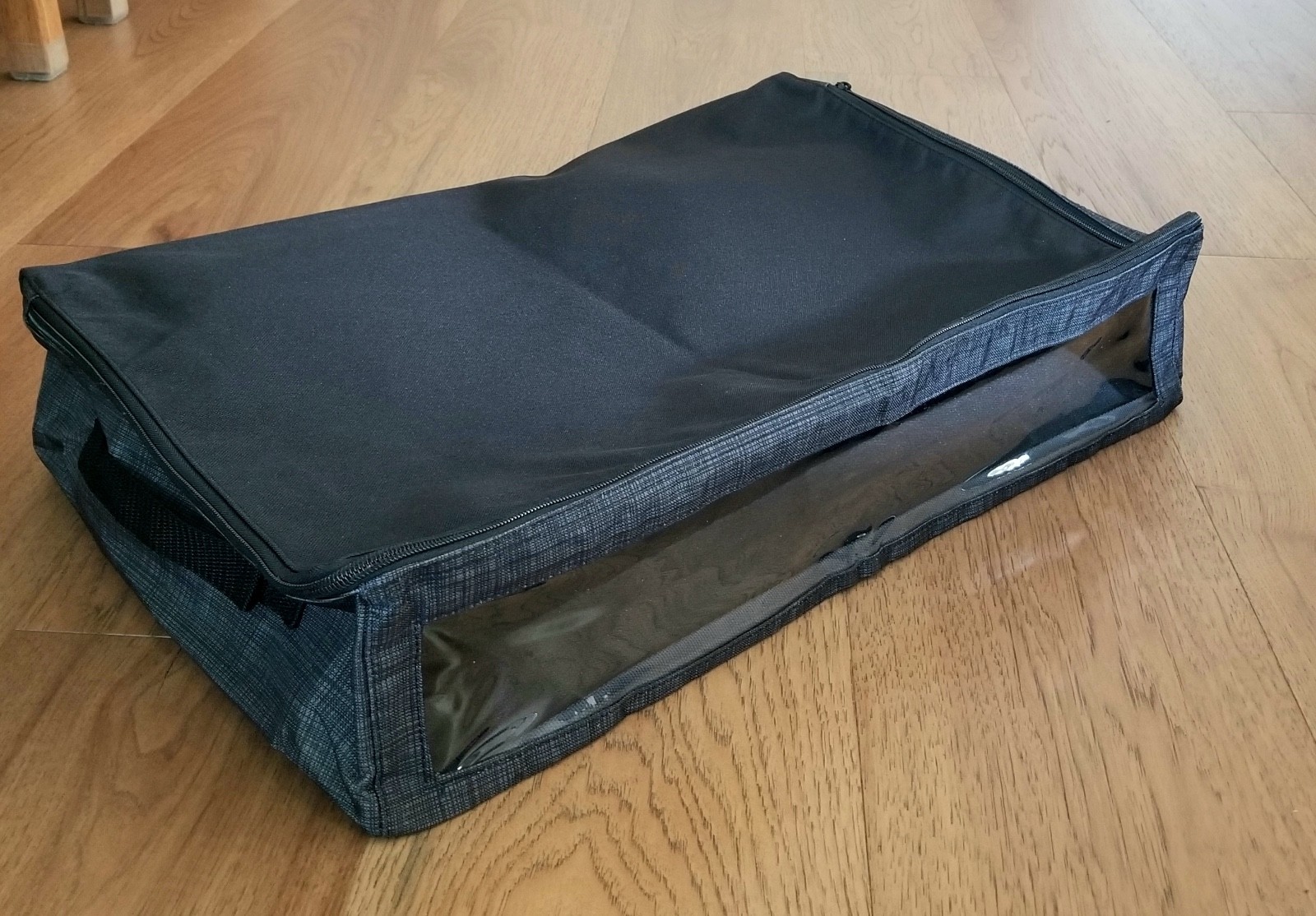 NEW! Thirty One Perfect Fit Organizer Black Cross Pop Under Bed Storage Fabric
