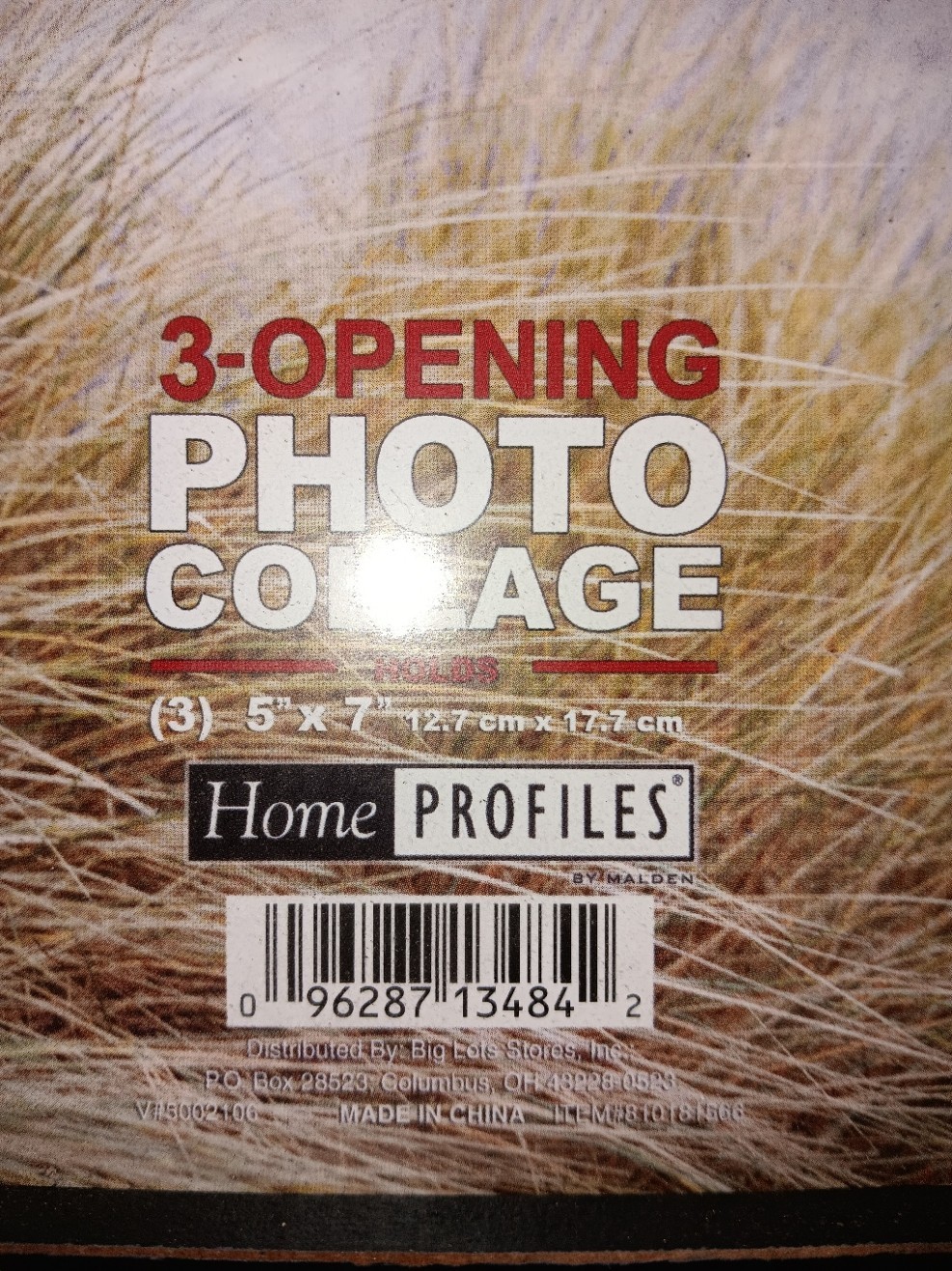 Homes Profiles Picture Collage 3 Photo Frame Key Leash Holder 3 Hooks 17.5″x9.7″