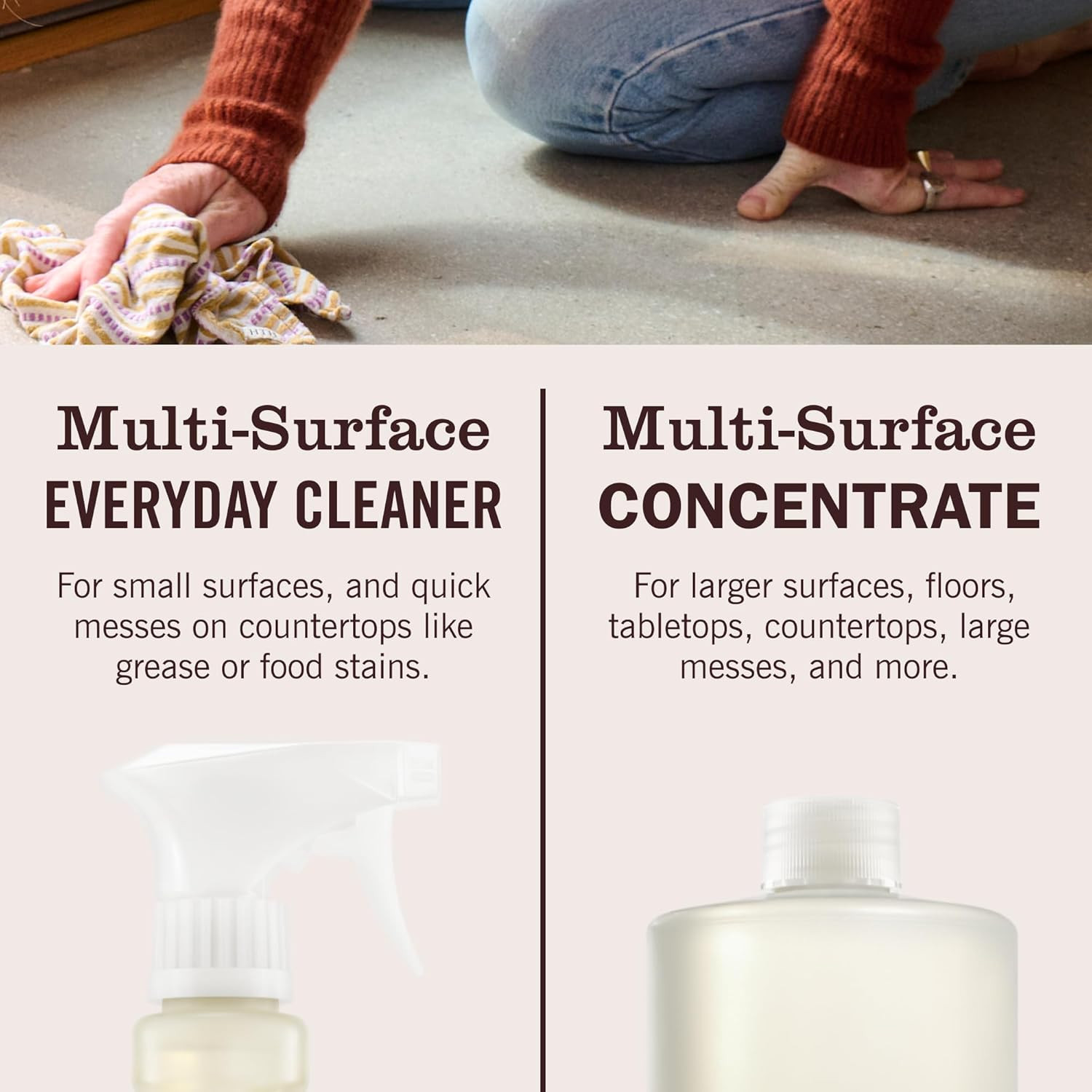 MRS. MEYER’S CLEAN DAY Multi-Surface Cleaner Concentrate, Use to Clean Floors, T