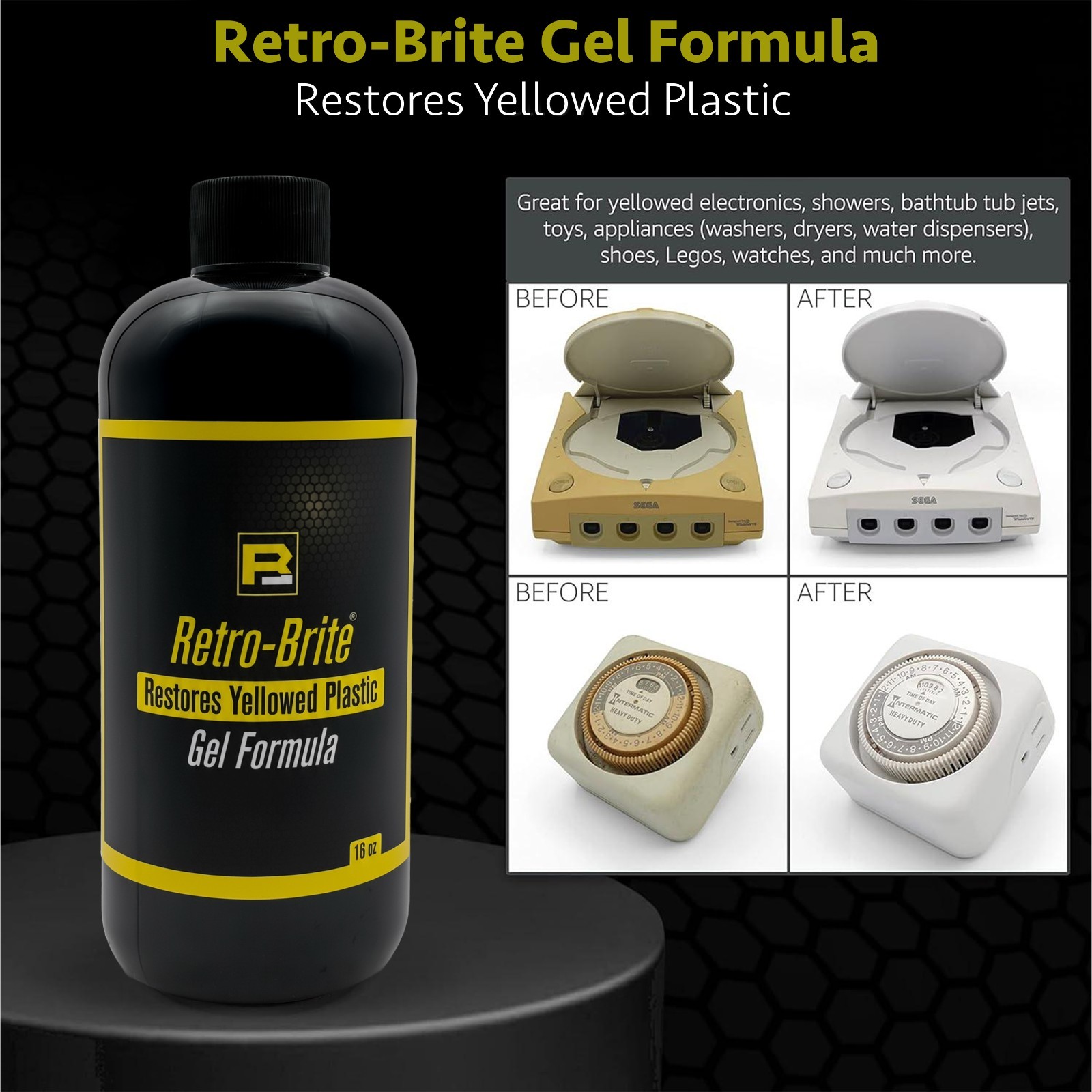 Retro-Brite (Sole Sauce) Spray Gel: Restores Yellowed Plastic (16 oz)