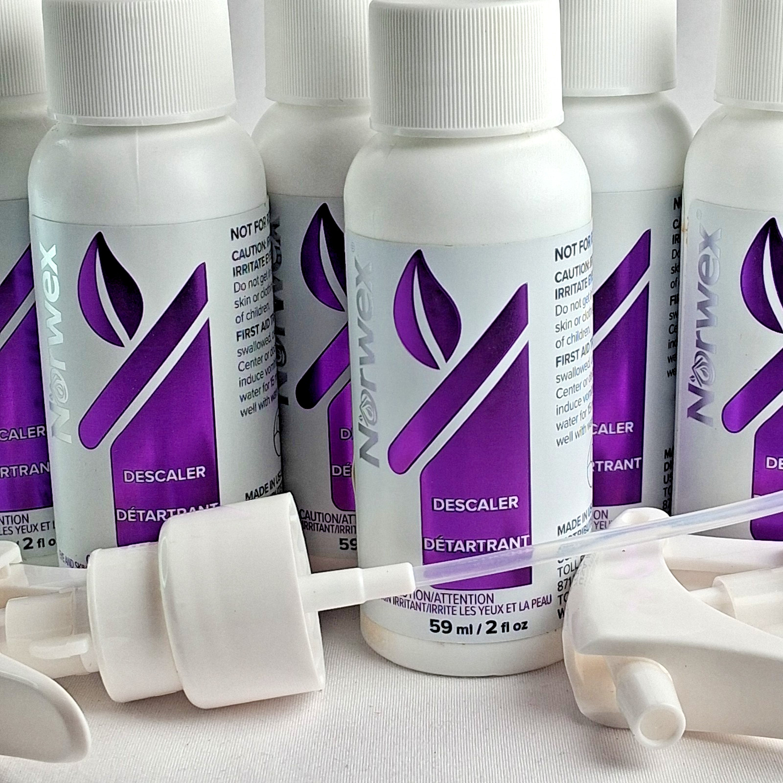 Norwex Descaler Spray Nozzle | 12oz | Hard Water Cleaner NEW | 6 – 2oz Bottles