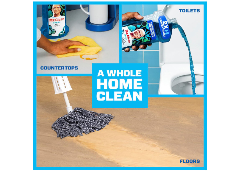 Mr. Clean 2X Concentrated Cleaner Unstopables Fresh 41 Fl Oz Multi Surface