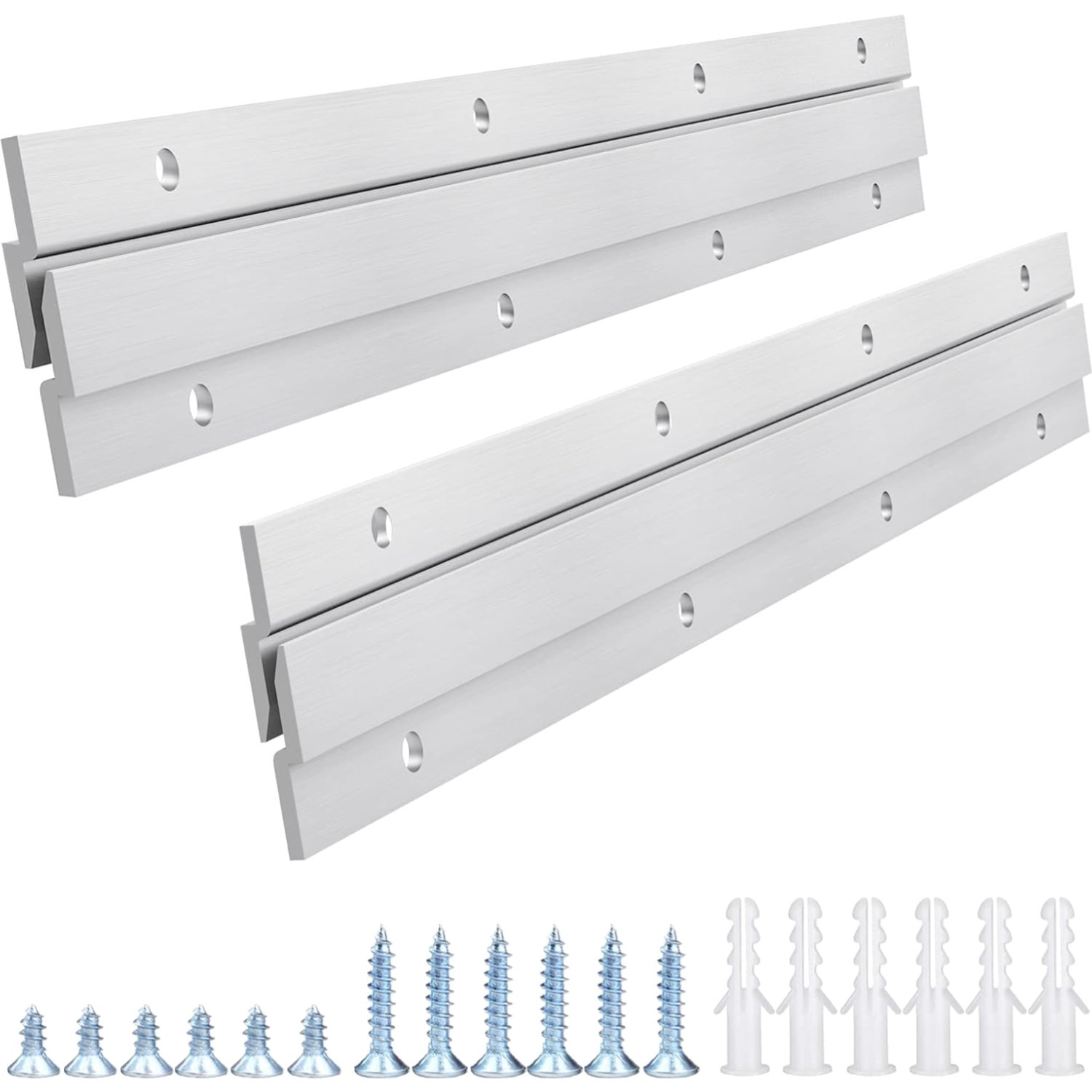 12-Inch Aluminum Wall Hanger Kit – French Cleat for Secure Art Display – 2 Pairs