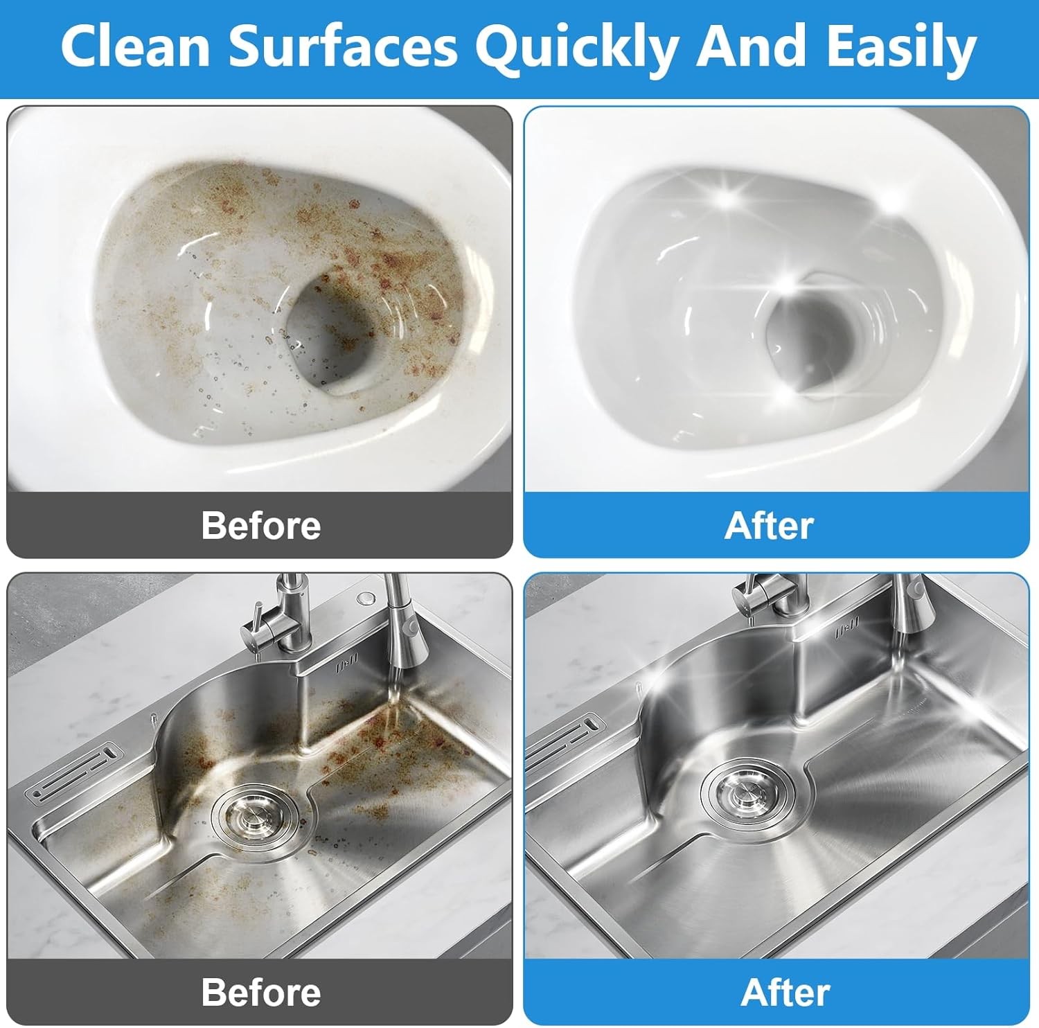 20Pack Pumice Stone for Toilet Cleaning Bowl Stick,Powerfully Cleans Hard Water