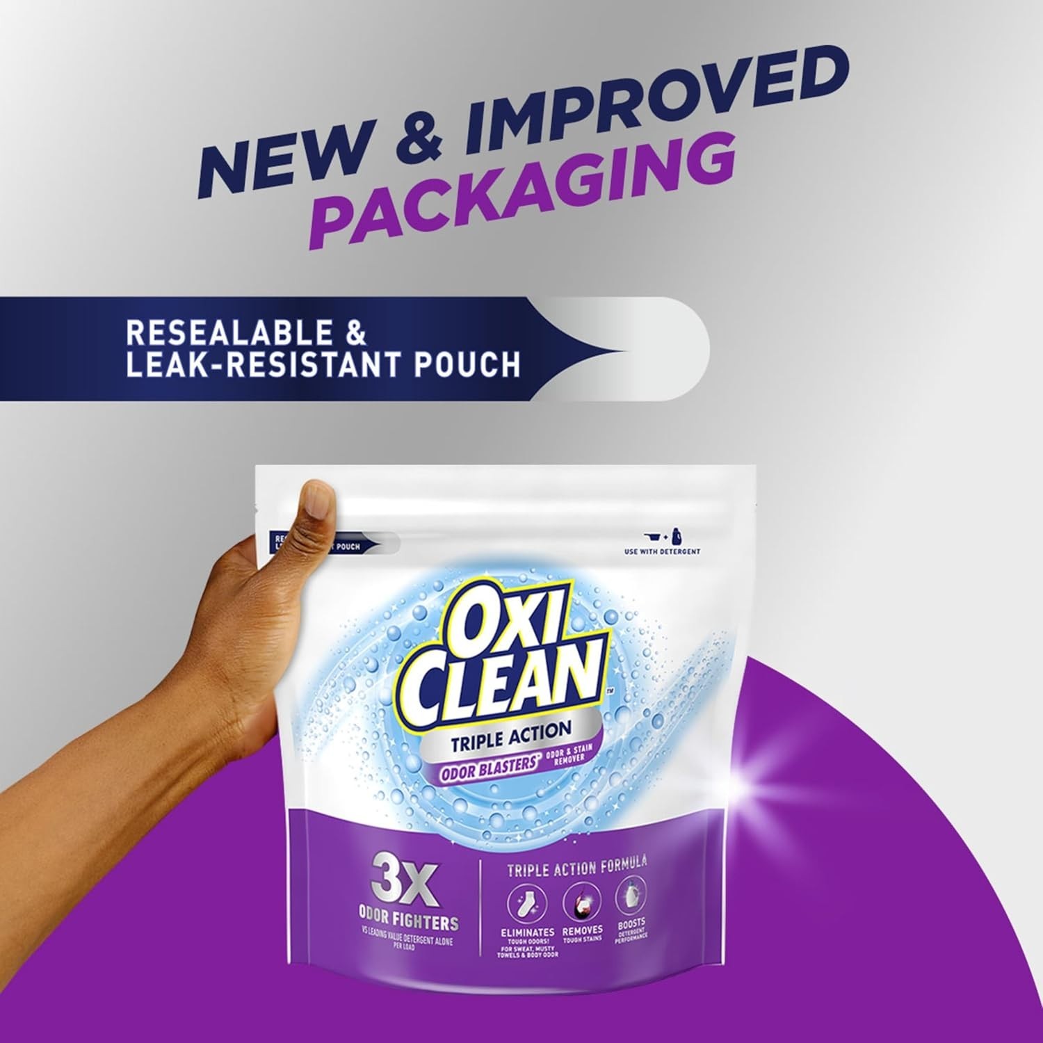 Powerful 4 lb Laundry Booster – Triple Action Odor Blaster & Color Safe Remover