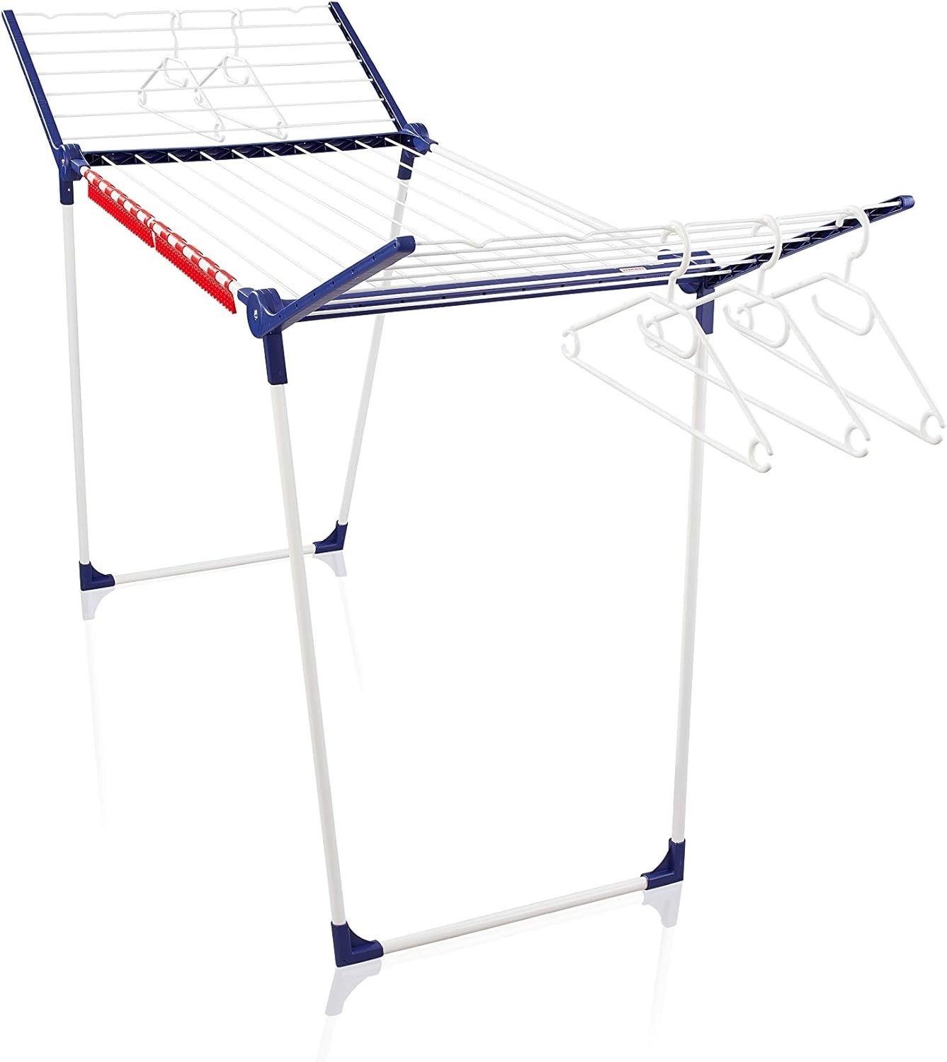Leifheit Pegasus 200 Solid Drying Rack 65ft Foldable Indoor Outdoor Open Box