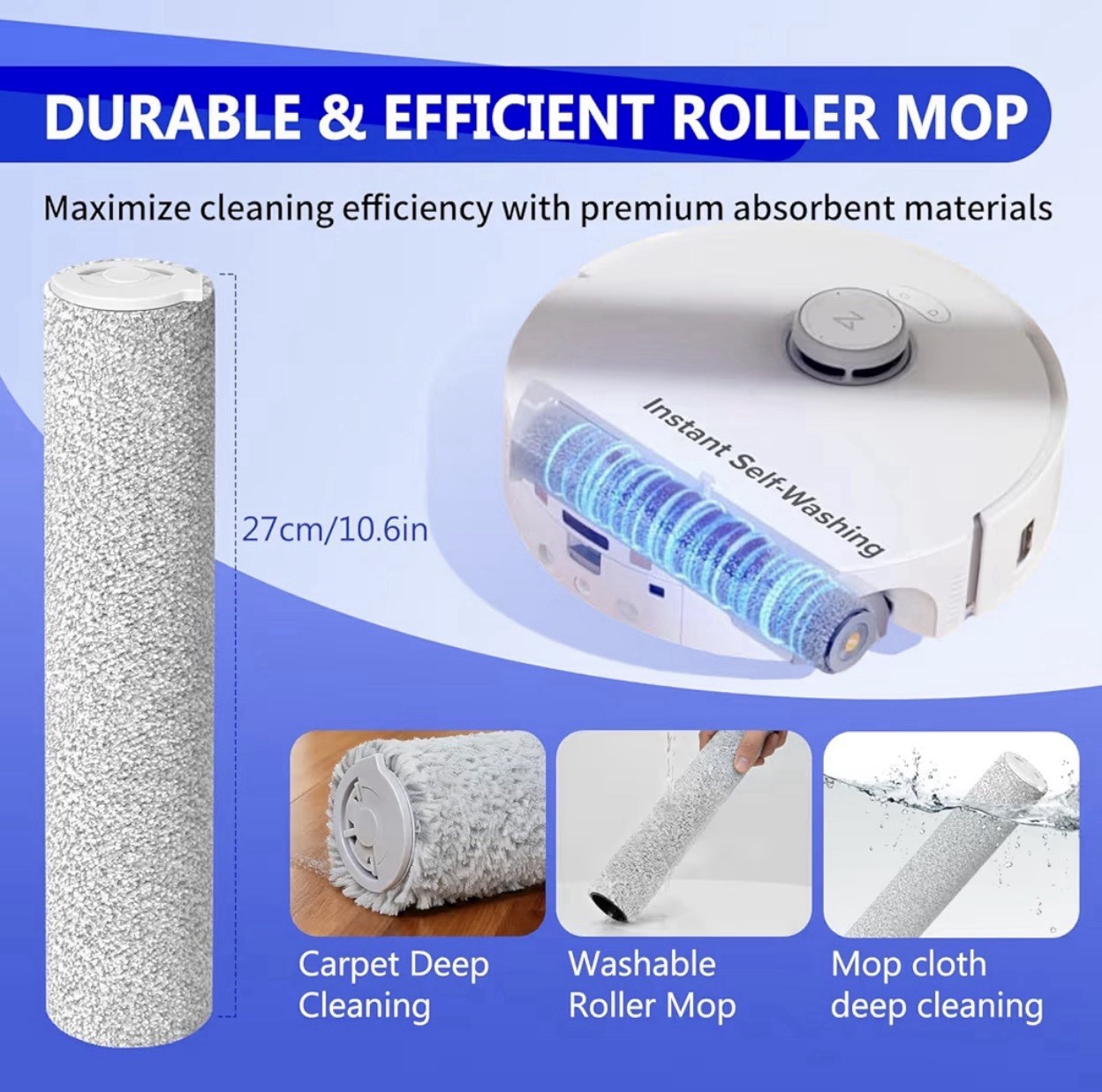 Qrevo Curv 2 Replacement Parts Kit HEPA Filters Mop Bags Brushes 27Pc