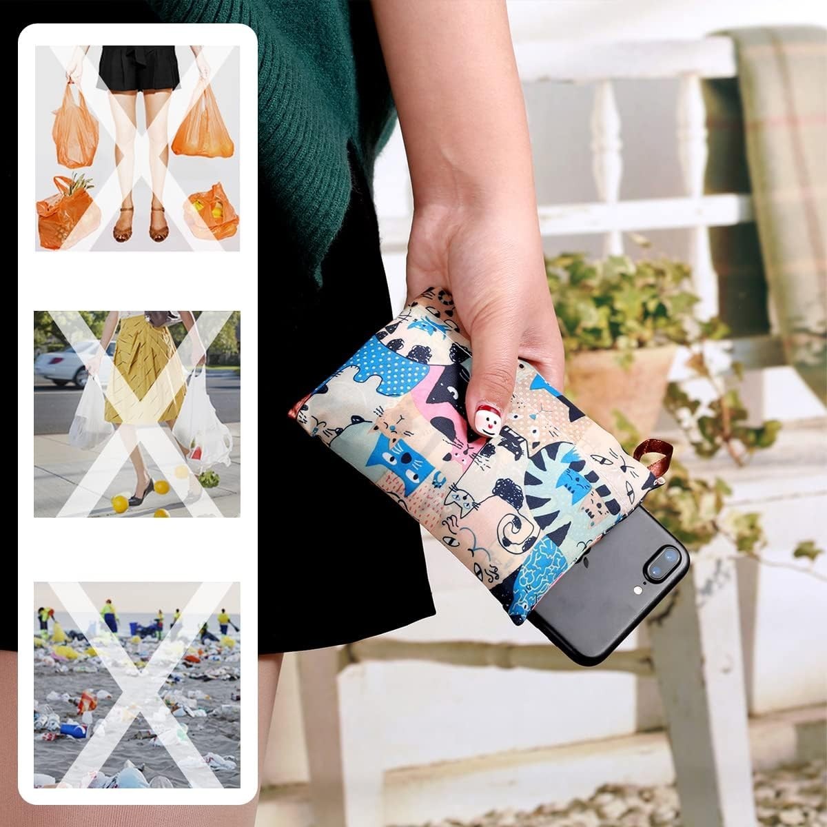 Compact Folding Tote Bag – Eco-Friendly, Portable Shopping for Everyday Use