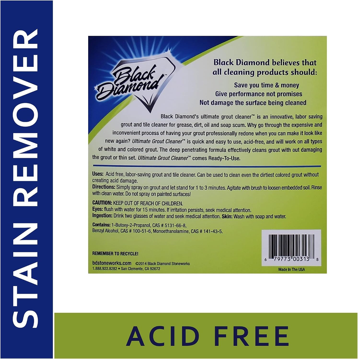 Black Diamond Ultimate Grout Cleaner: Best Cleaner for Tile, Ceramic, Porcelain,