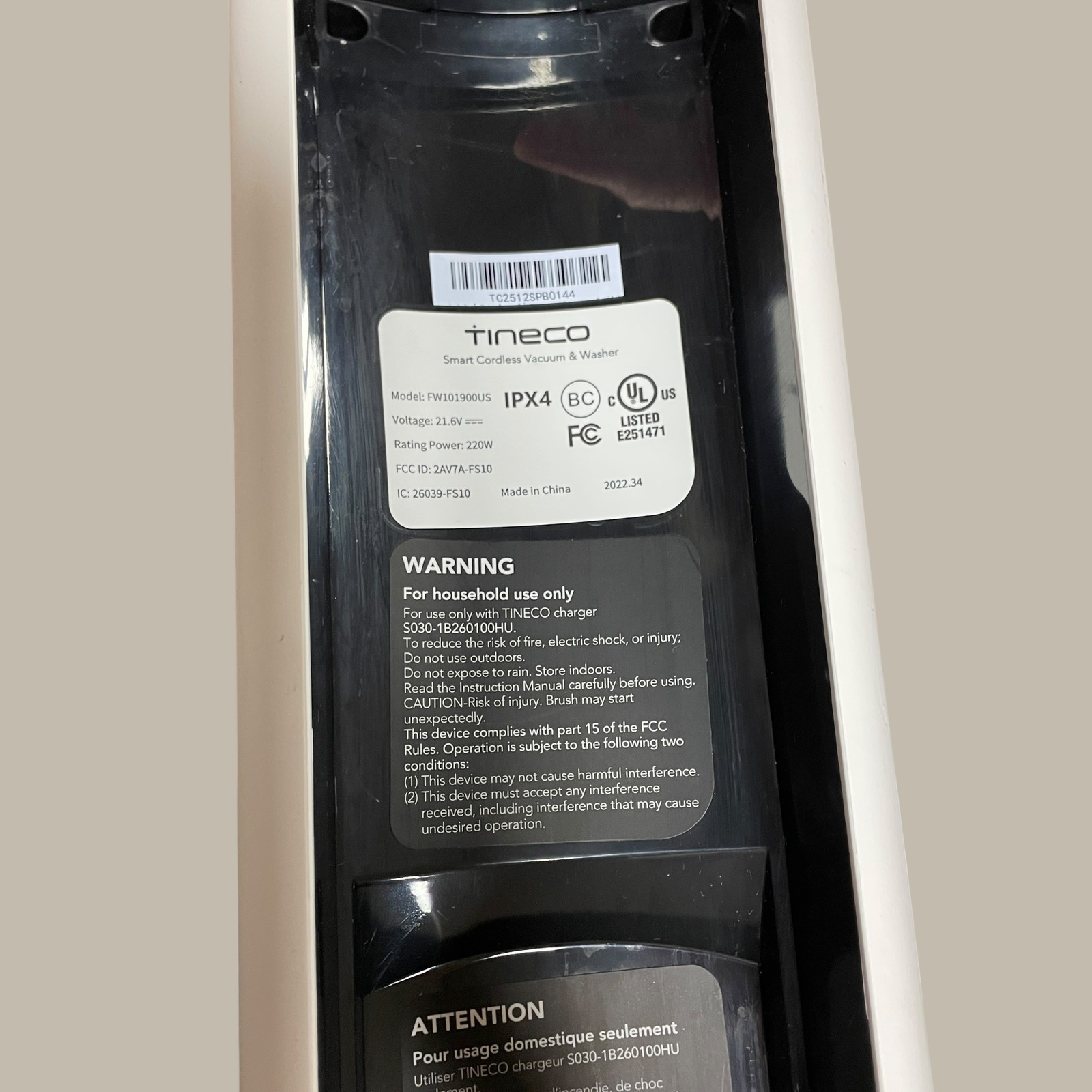 Mop Vacuum Tineco Floor One S5 Extreme 3-in-1 iLoop Smart Sensor BlackFW101900US