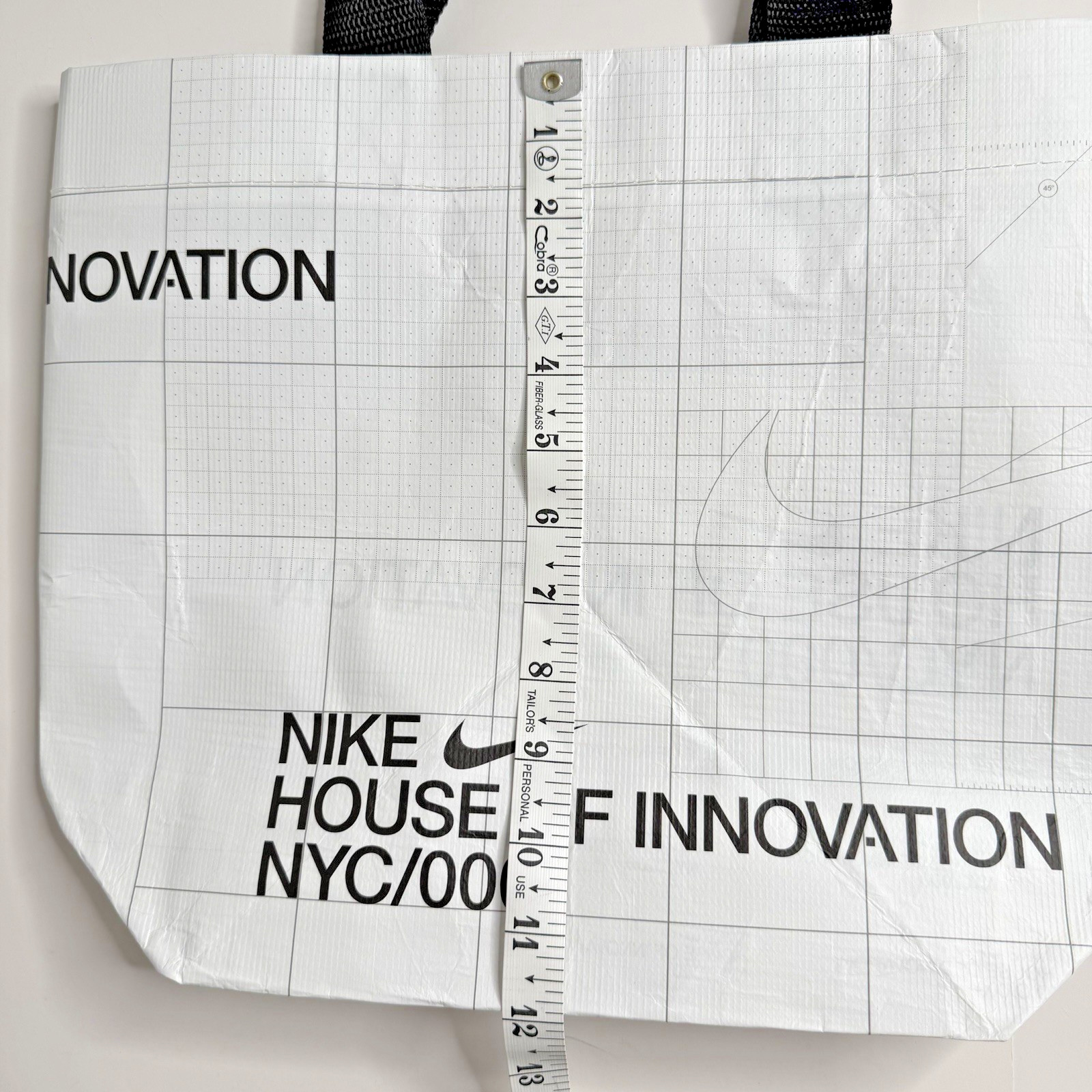 Nike NYC Shopping Tote Bag Reusable Foldable Eco White Small 15″ x 12″ x 5″ New