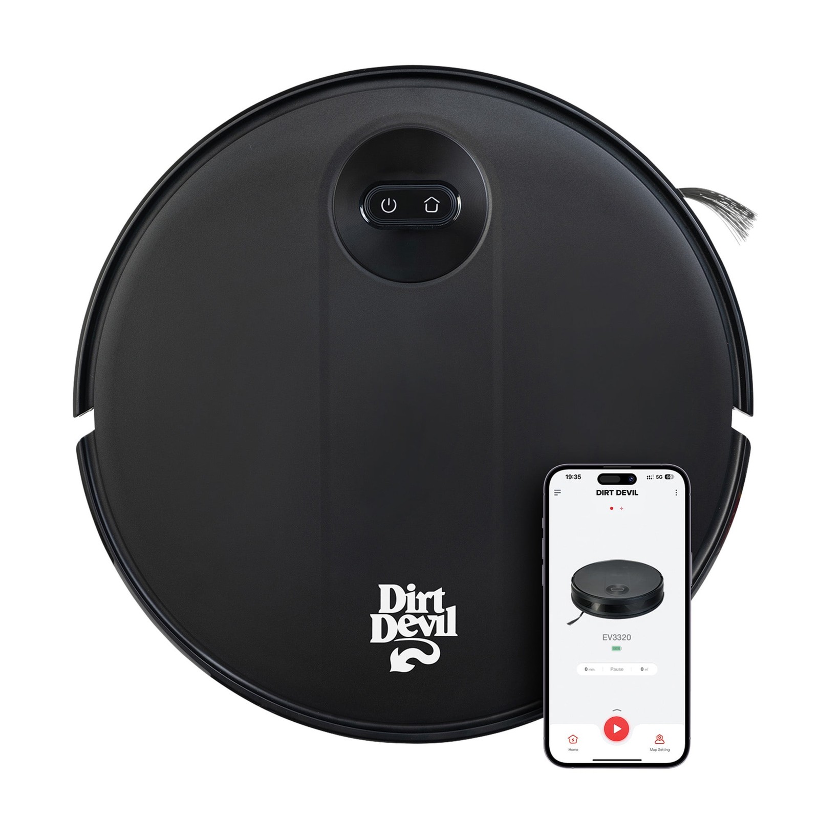 Robot Vacuum Cleaner W/ Gyroscope Zig Zag Navigation Wi-Fi App Control 110 Min