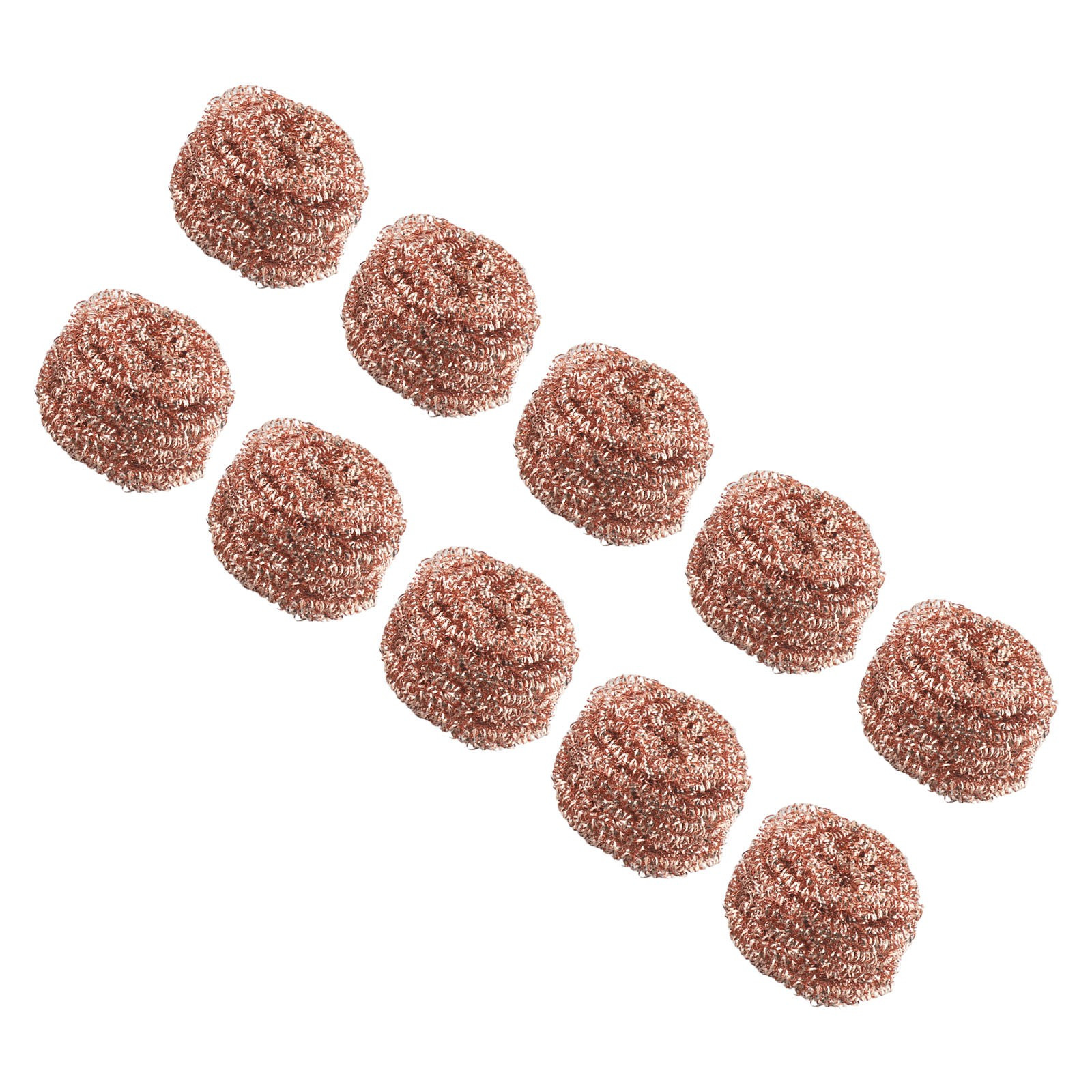 10PCS Copper Metal Wire Sponge Ball Iron Tip Nozzle Cleaner Slag Remover Tool