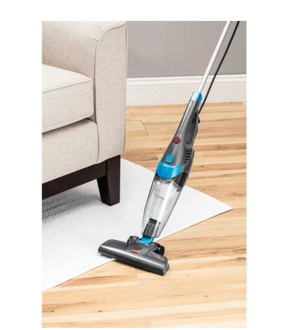 BISSELL 3-in-1, Corded, Stick Vacuum, Carpet, Area Rugs, Hardfloor, Blue & Gray