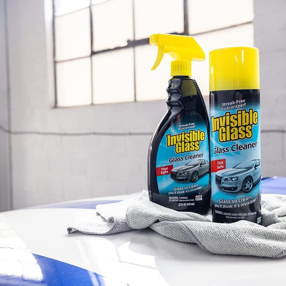 Pack of 2 Unscented Foam Glass Cleaner – 19-Ounce Streak-Free & Safe for Cars