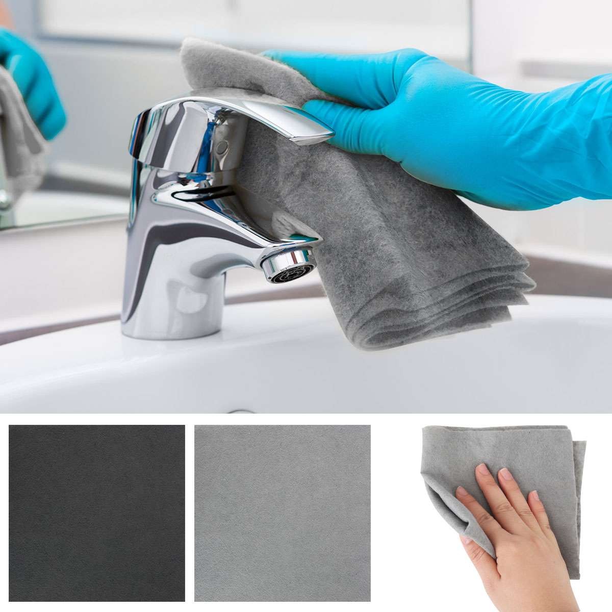 1-10 Thickened Magic Cleaning Cloth Streak Free Microfiber Cleaning Rag Reusable